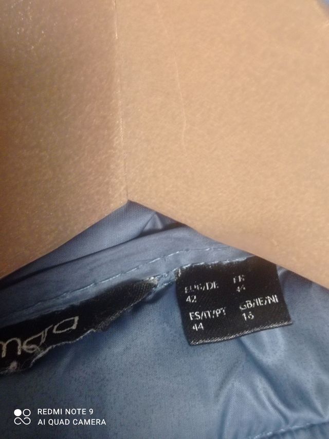 Chaqueta acolchada azul