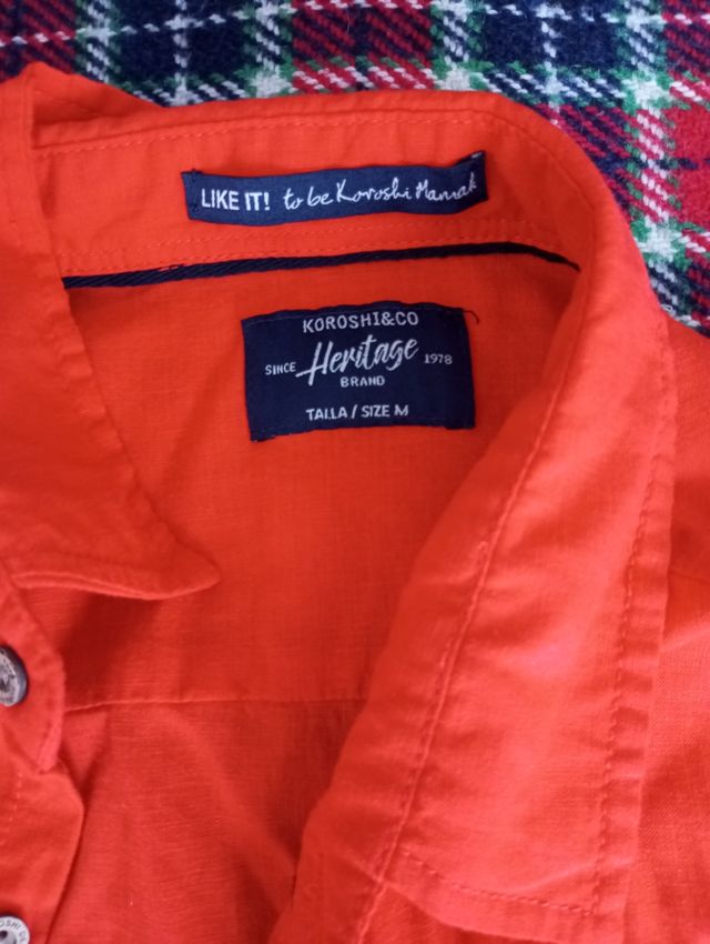Camisa KOROSHI&CO roja - Talla M
