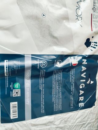 Guanciale NAVIGARE Memory - Bianco