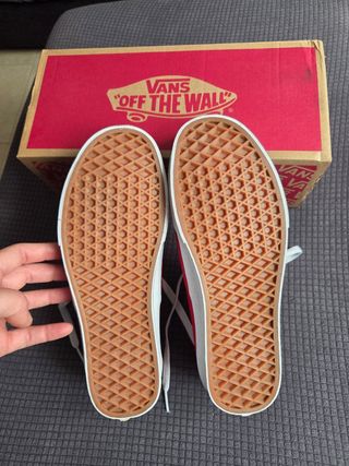 Zapatillas Vans Authentic cuero rojas EU39