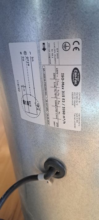 Extractor Iso-Max - Ventilador doble turbina.