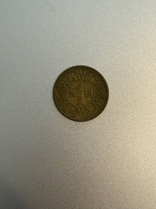 Moneda 1 Peseta España 1944