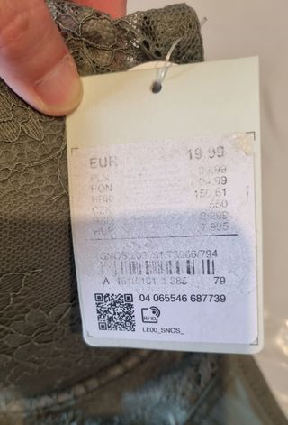 Sujetador encaje mujer.