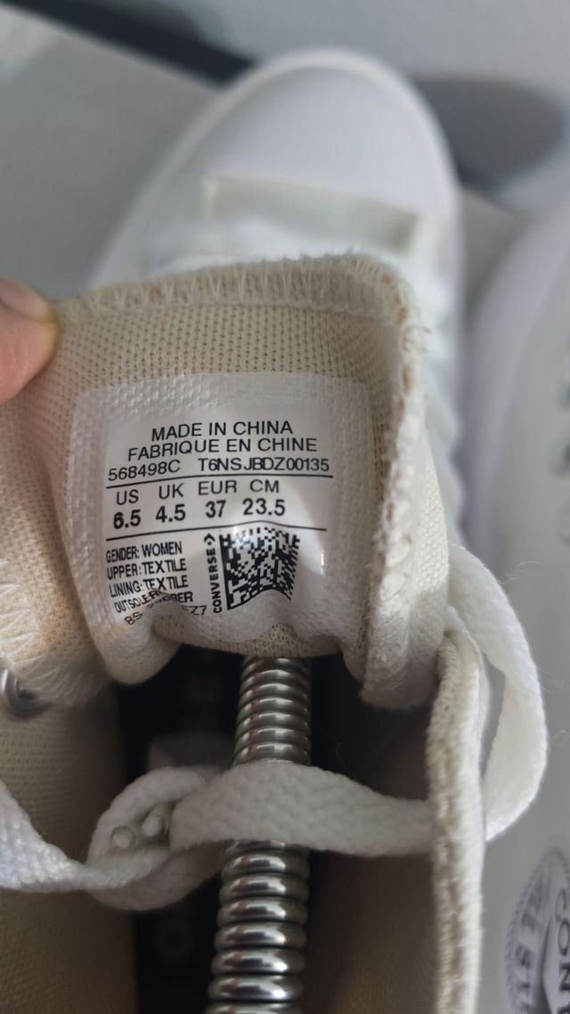 Converse blancas plataforma