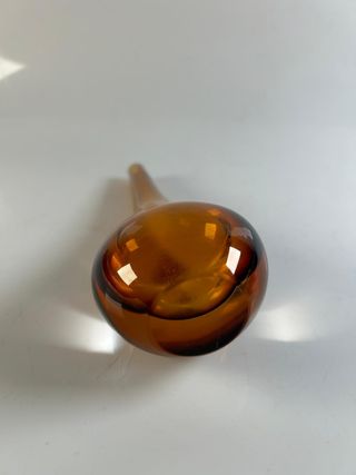 Vaso monofiore vintage in vetro sommerso