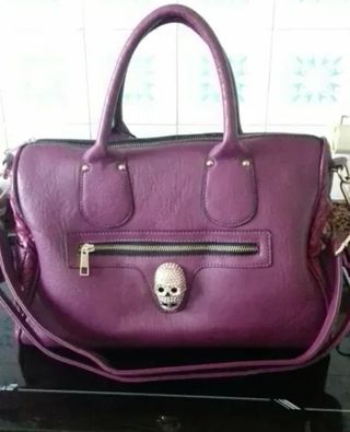 Bolso Morado Calavera