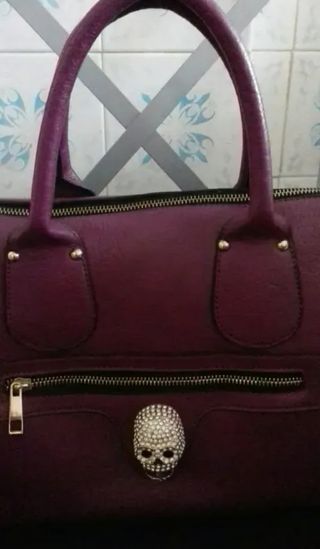 Bolso Morado Calavera