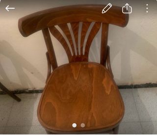 2 Sillas Madera Estilo Thonet