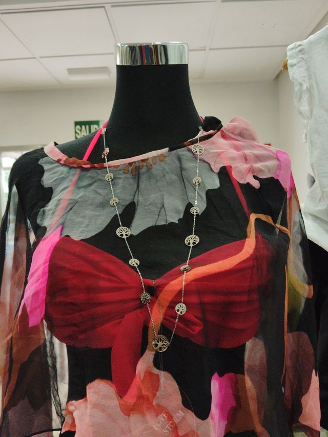 Collar acero Cuna plata