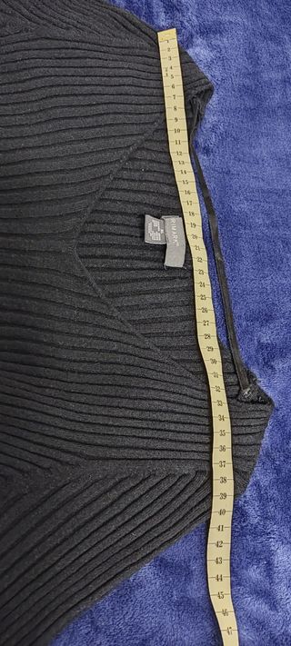 Vestido canalé Primark negro - XL