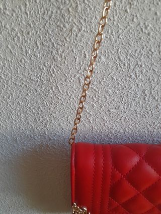 Bolso de mano rojo rubi