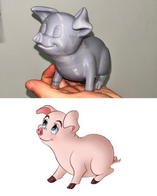 Figura Hen Wen Disney 3D