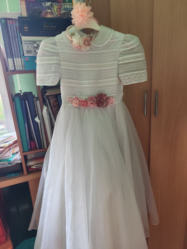 Vestido comunión niña blanco