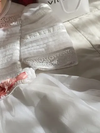 Precioso Vestido Comunión Blanco Envío Gratis 20/2