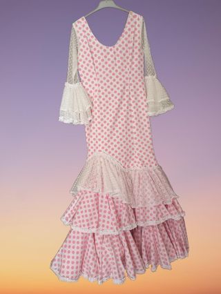 Traje de flamenca confec. por modista