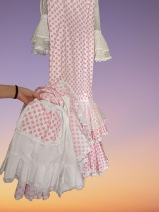 Traje de flamenca confec. por modista