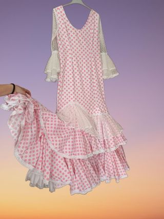 Traje de flamenca confec. por modista