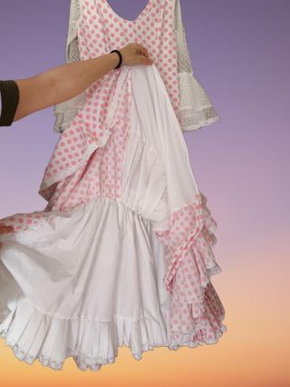 Traje de flamenca confec. por modista