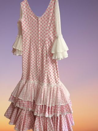 Traje de flamenca confec. por modista