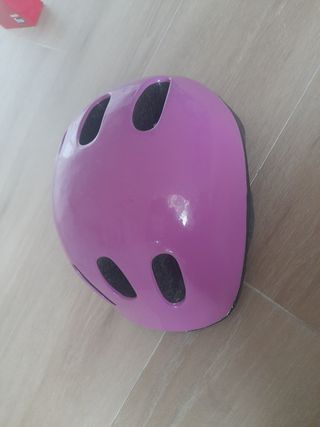 Casco rosa niña