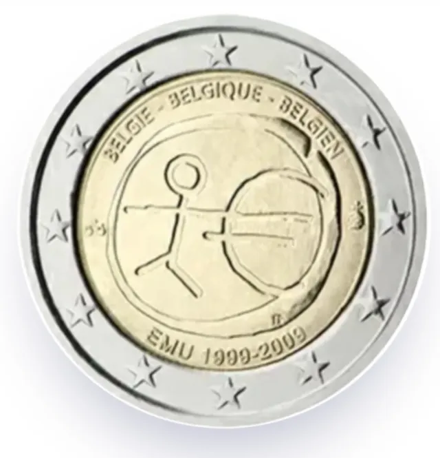MON.2 EUROS BELGICA 2009 SIN CIRCULAR