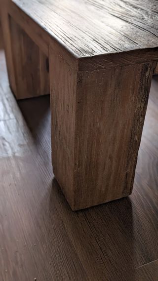 Mesa de centro de madera maciza  de olmo 