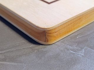 Scacchiera in legno tamburato vtg Bella e leggera