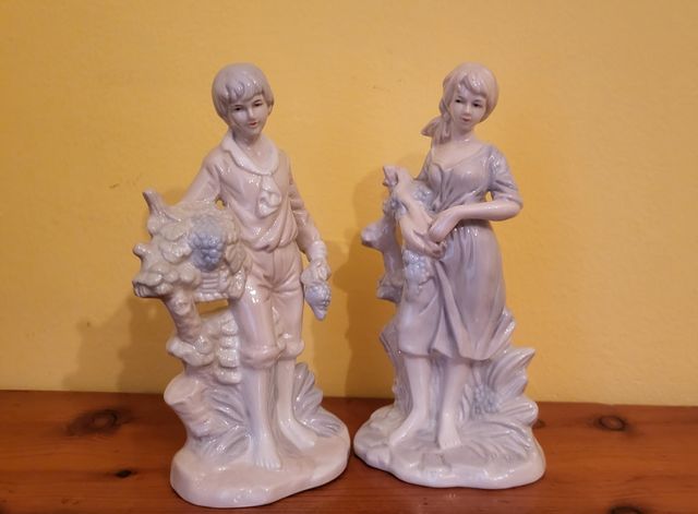 Estatuas de cerámica de adorno