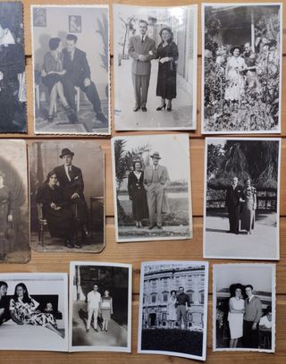 Lote fotografías antiguas de pareja, Pp. S.XX-60