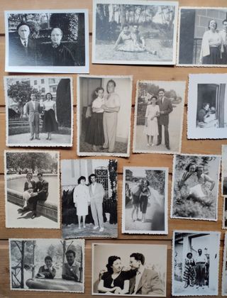 Lote fotografías antiguas de pareja, Pp. S.XX-60