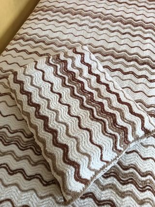 Copriletti vintage Zucchi - beige e marrone