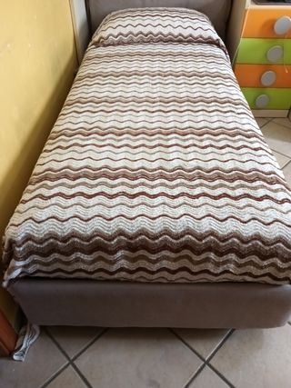 Copriletti vintage Zucchi - beige e marrone