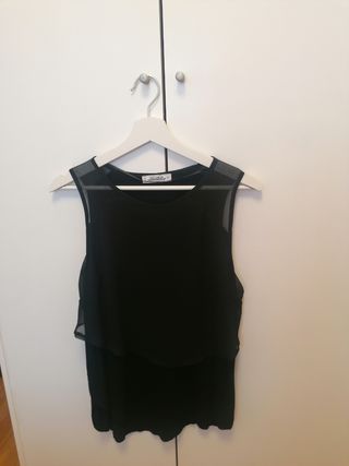 Blusa negra Pull&Bear - Talla M