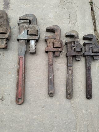 Lote 7 llave llaves grifa fontanería marca ego