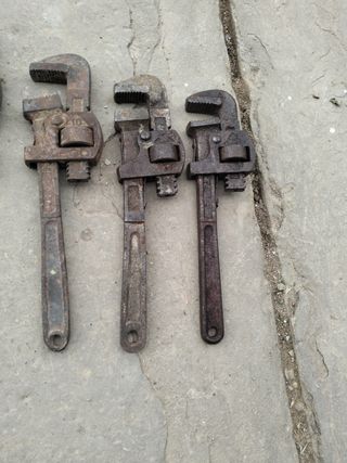 Lote 7 llave llaves grifa fontanería marca ego