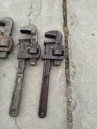 Lote 7 llave llaves grifa fontanería marca ego