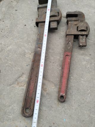 Lote 7 llave llaves grifa fontanería marca ego