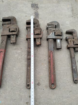 Lote 7 llave llaves grifa fontanería marca ego