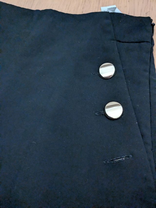 Shorts Zara neri vita alta