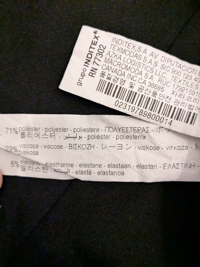 Shorts Zara neri vita alta