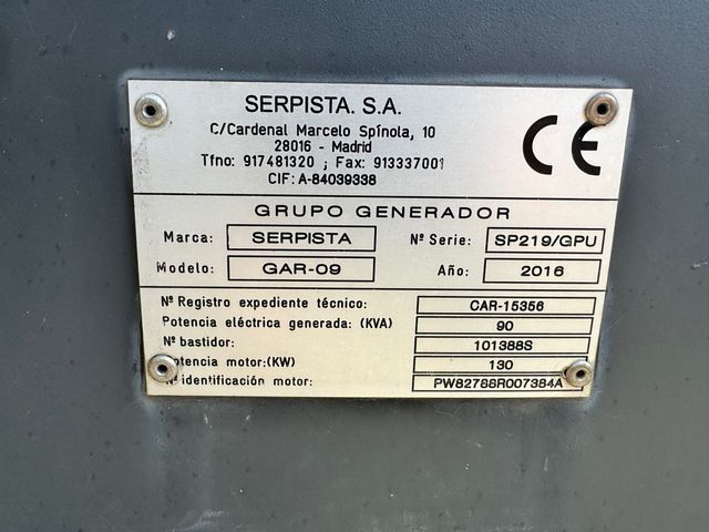 Grupo Generador 90 kvas (2016)