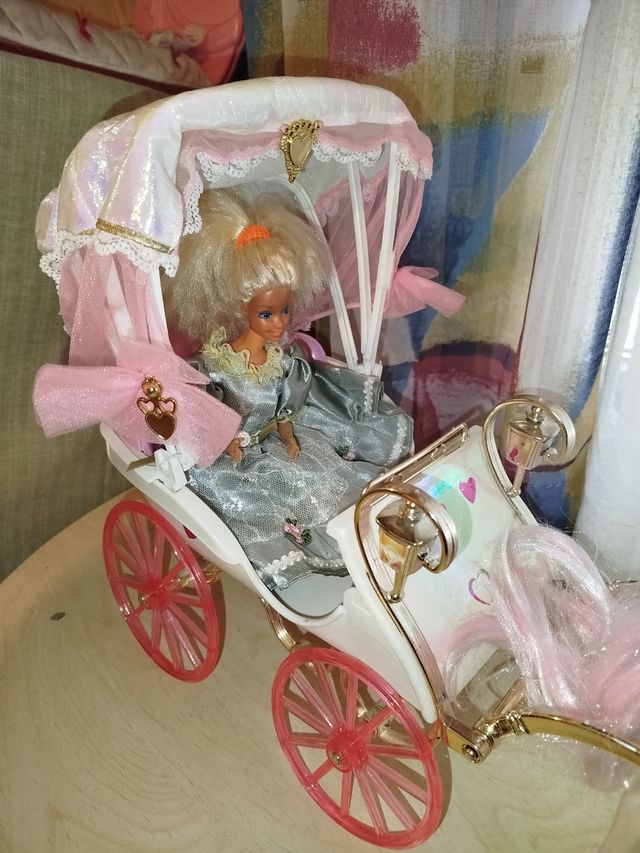 Carroza Barbie y Caballo