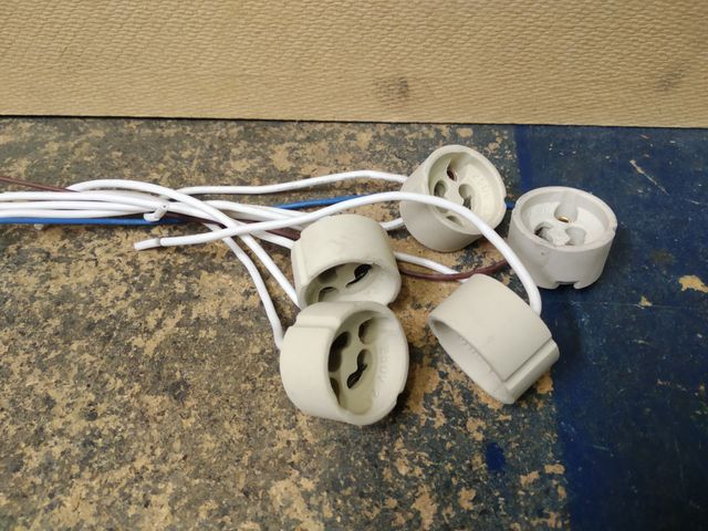 Portalámparas para focos GU-10