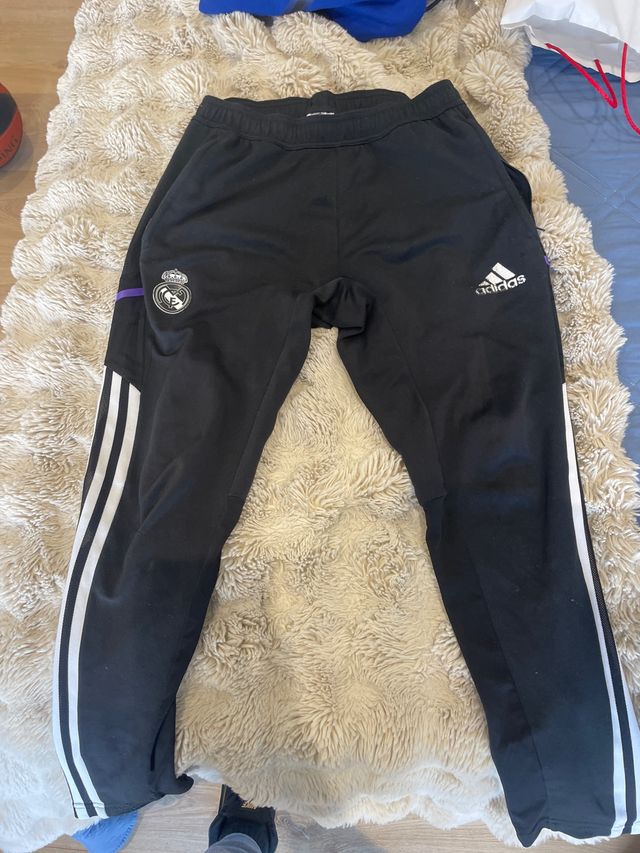 Pantalón chándal Adidas negro talla s real madrid