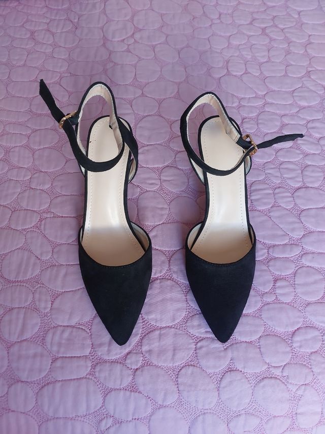 Tacones negros fiesta -talla 39
