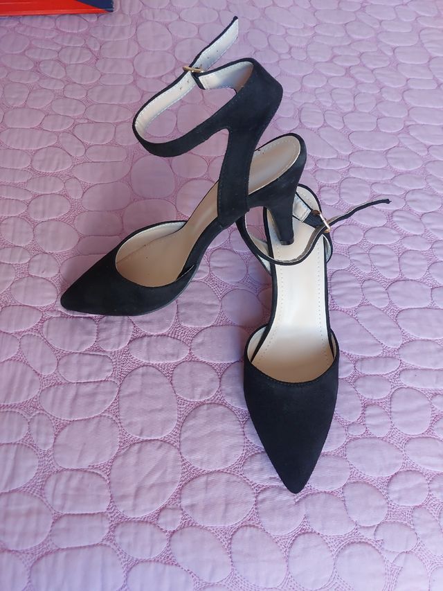 Tacones negros fiesta -talla 39