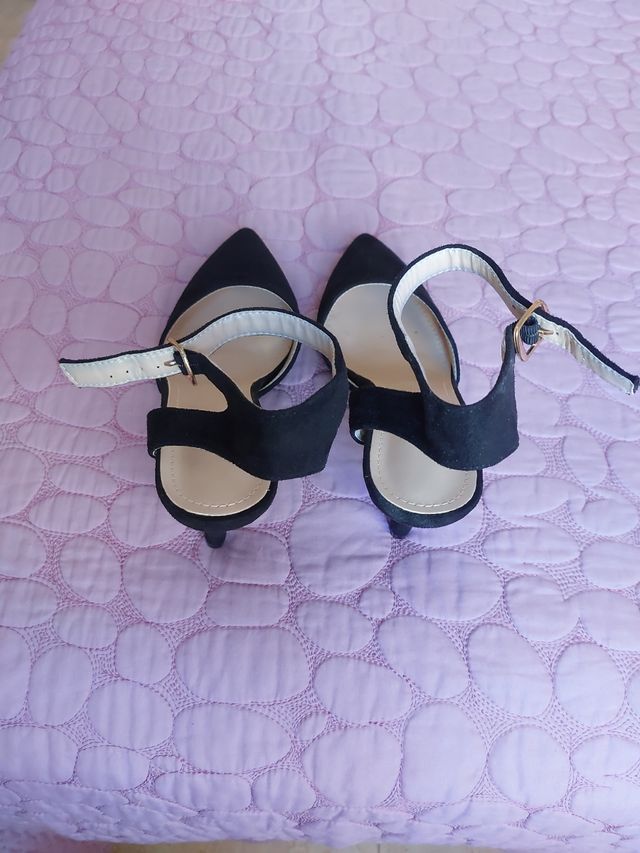 Tacones negros fiesta -talla 39