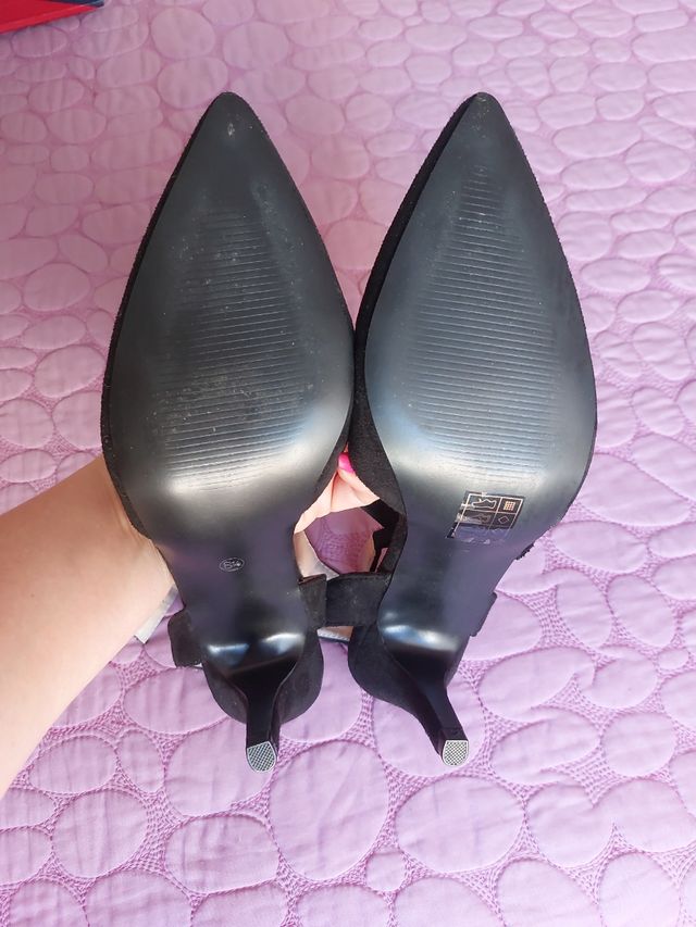Tacones negros fiesta -talla 39