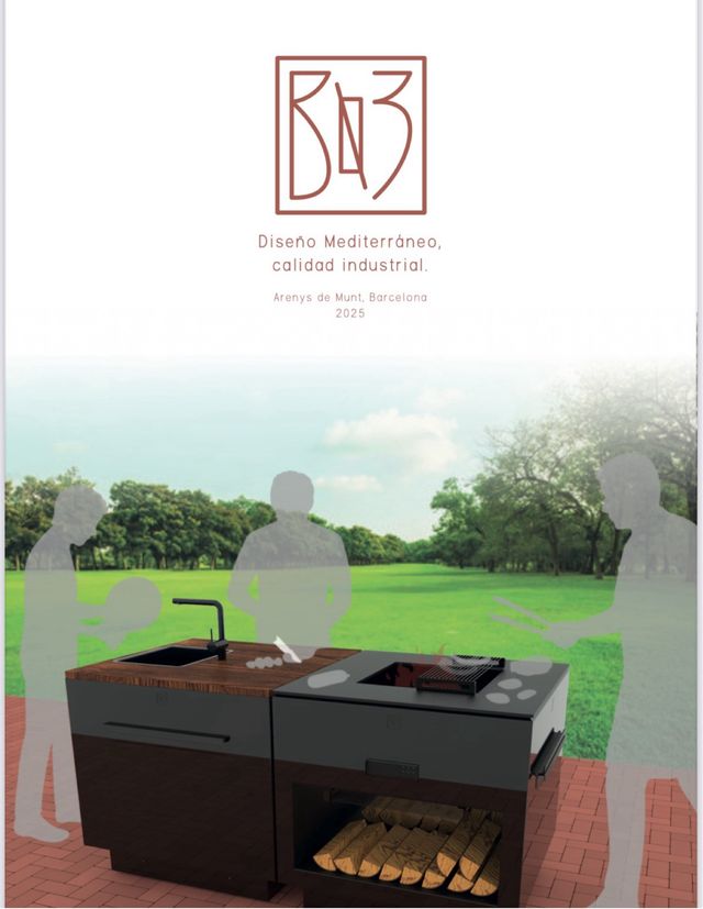 barbacoa , cocina exterior con ruedas personalizad