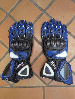 Guantes de cuero para moto